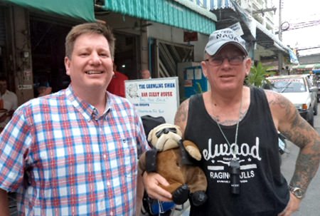 David Deire (left) with Tony Campbell.