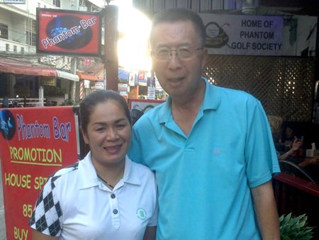 Thientong Charoenrung (left) with Takeshi Hakozaki.