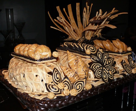 Bread sculpture.