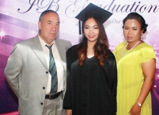 Proud parents at the IB evening.