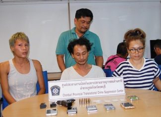 (L to R) Inran Radvichai, Tienchai Srimarksuk, and Rungthiwa Singchai have been arrested on drugs offenses.