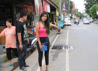 Broken CCTV cameras impede Sattahip necklace-snatch investigation Victim Siriporn Hongthong said it happened right there.