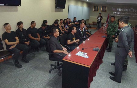 Police bring in 16 people masquerading as army rangers to provide security for a seminar at a well known beach resort. None were still in the armed forces.