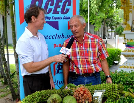 PCEC Member Ren Lexander interviews Hans Fritschi after his presentation about his Discovery Garden and its many interesting plants. The interview can be viewed at: https://www. youtube.com/watch?v=tfSuIKZuL0o.