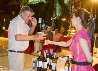 A glass or two of Chilean Red before dessert.