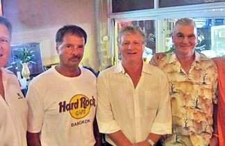 PSC monthly winners: (left-right) Steve Truelove (A Flight), Ian Pickles (B Flight), Maurice Roberts (PSC Golf Chairman), Jeff Wylie (Low Gross) and Peter Henshaw (Seniors/Ladies).