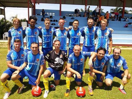 Pattaya City line up before the final.