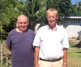 Willem Lasonder (right) with Paul Davies.
