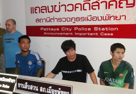 Katawut Padpao, Saharat Chaipratet, and Chaimongkol Sampersri have been charged with assault for their attacks on tourists.