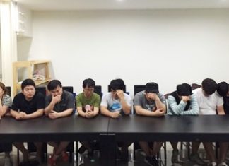 Eleven South Koreans were arrested for allegedly operating three online-betting operations in Pattaya.