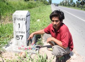 Hopeful lottery players believe the empty soda bottles are proof the spirits are alive and thirsty.