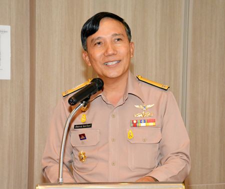 Rear Adm. Vasinsan Chantavarin is promoting U-Tapao Airport for Thailand’s third international gateway, along with Bangkok’s Don Muang and Suvarnabhumi airports.