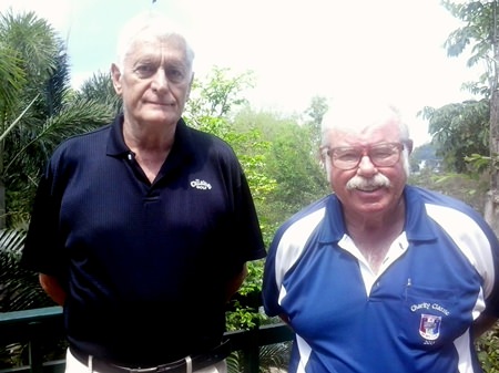 Karl Beter (left) with Dave Richardson.