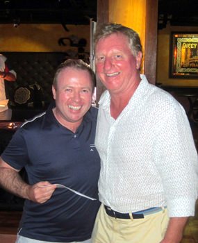 Low Gross winner David Buchanan (left) with PSC Golf Chairman Maurice Roberts.