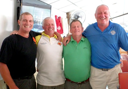 Scramble winners: Simon Philbrook, Paul Hack, Bobby Driggs and Bob Newell.