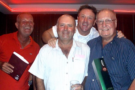 Bob Watson (centre) with Freddy, Paul and Jim.