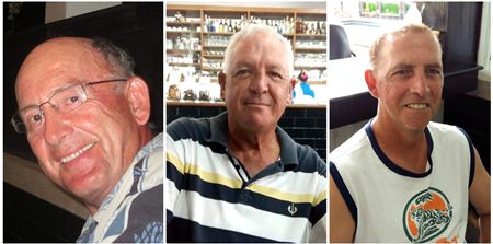 (Left to right) Peter Skinner, Russell Gilroy & Peter Buckley.