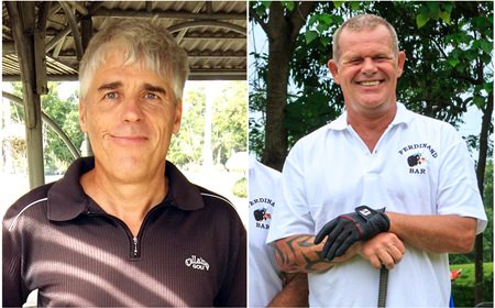 Manfred Hanke (left) with Freddy Starbeck. 