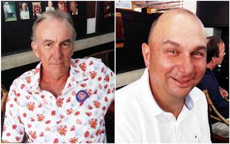 Vincent Gras (left) with Paul Hird.