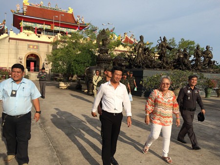 Royal Thai Navy and local police patrolled tourism areas and put up signs in Sattahip promoting hotline numbers if anybody witnesses a potential threat of terrorism.