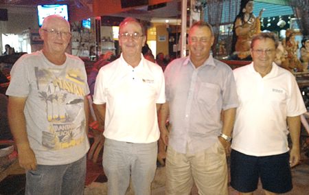 (L to R) Dave Horne, Arthur Hancock, Mikael Andersson and Harry Vincenzi.