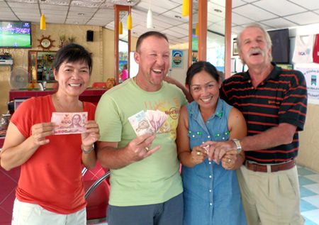 Nu, Bob, Som and William are in the money.