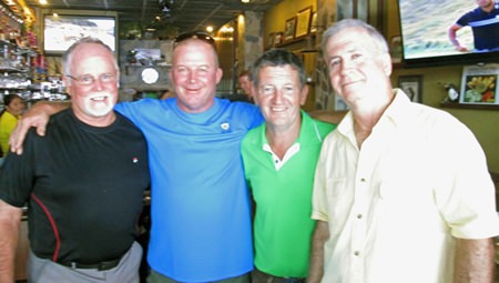 Dave Ferris, John Emmerson, Gary Emmett and Jimmy Dundon all made it onto the podium on Monday.