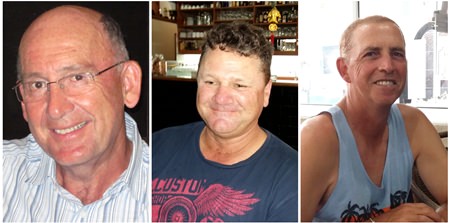 Peter Skinner, Rodney Nabbe and Peter Buckley.