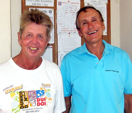 Gerd Riedler (left) with Doug Maiko.