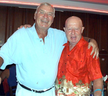 Peter Henshaw (left) with Kevin Rogers.