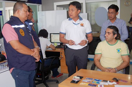 Sharam Khatami has been arrested for allegedly possessing a forged passport.