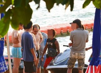 The photo shows another jet ski scam in progress.