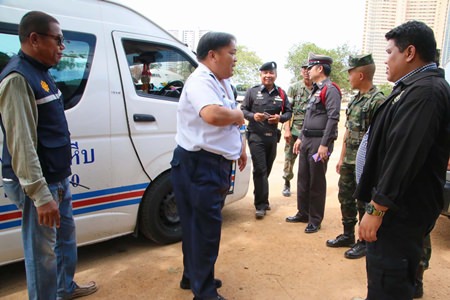 Officials check a van driver’s paperwork, and make sure he also doesn’t test positive for drugs.