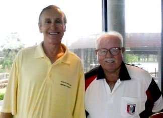 Doug Maiko (left) with Dave Richardson.