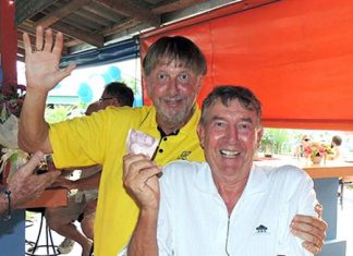 Front runners in the birthday medal - Eddy Beilby and Peter Nixon.