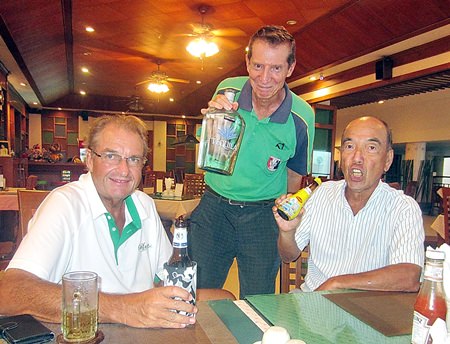 Tuesday’s top three (from left) Andre Van Dyk, Tom Cotton and Mashi Kaneta.