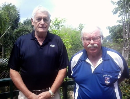 Karl Beter (left) with Dave Richardson.