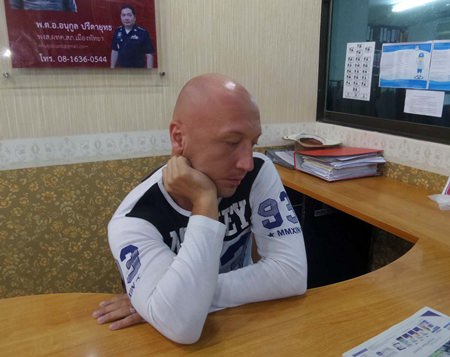 Alexander Ponomarev and charged with stabbing to death a Pattaya woman’s seven-month-old male pitbull terrier.