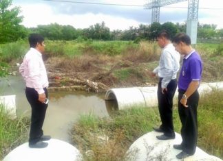 Nongprue Sub-district began plans to replace the lines with 1.2-meter-wide piping. But construction has been going on for four years and still is not complete.