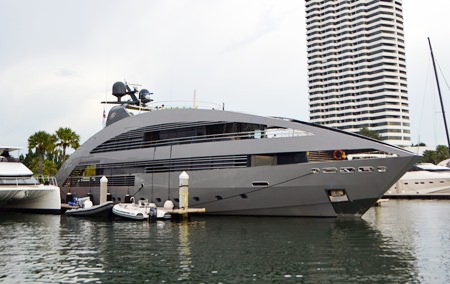 The Ocean Emerald, a one of four identical luxury super yachts, will be on display at the show.