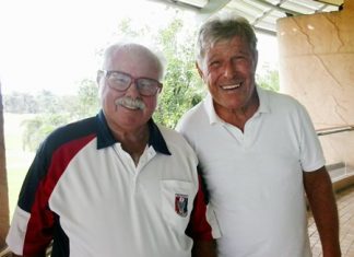 Terry Pettit (right) with Dave Richardson.