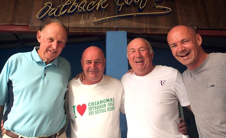 Wednesday’s top four (L to R) Ed Turner, Stephen Mann, Geoff Stimpson and Andre Coetzee.
