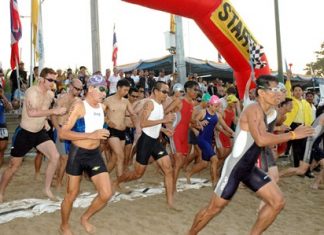 Hundreds of top athletes will be hitting the beach next weekend for the Pattaya Triathlon 2015.
