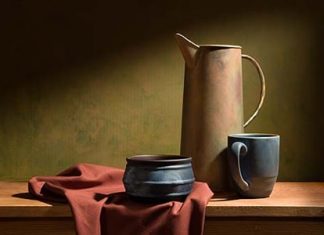 Still life food - flash and daylight.