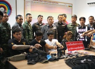 Police were able to break up a gang posing as police and military that was targeting alleged drug users for extortion.