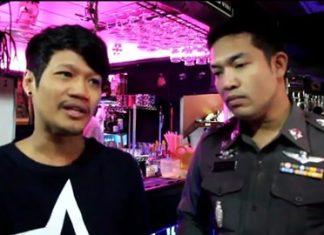 Waiter Klisana Thotamwong was questioned but not charged by Pattaya police for attacking a drunk Irishman who ran out on a 160-baht bill.