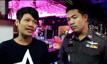 Waiter Klisana Thotamwong was questioned but not charged by Pattaya police for attacking a drunk Irishman who ran out on a 160-baht bill.