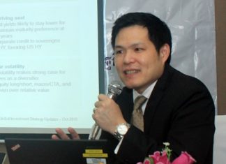 Sukithi Jaratchaiwanna, senior director of the Business Finance and Investment Division of the Standard Chartered Bank Thailand, gives the PBTA a briefing on the state of the Thai economy and advice where to make future investments.