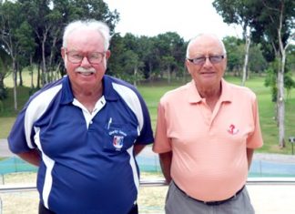 Jan Lovgreen (right) with Dave Richardson.