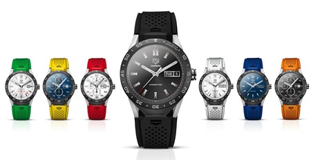 This undated image provided by Google shows the Tag Heuer Connected luxury watch. Tag Heuer has partnered with Intel and Google to produce the computerized wristwatch billed as the “world’s smartest luxury watch.” (Google via AP)
